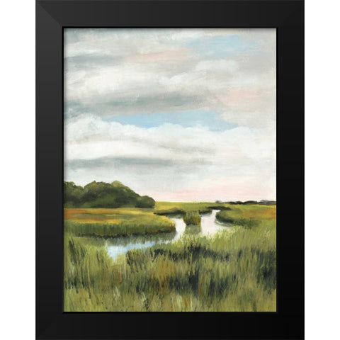 Marsh Landscapes I Black Modern Wood Framed Art Print by McCavitt, Naomi