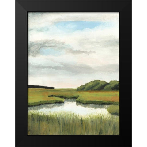 Marsh Landscapes II Black Modern Wood Framed Art Print by McCavitt, Naomi