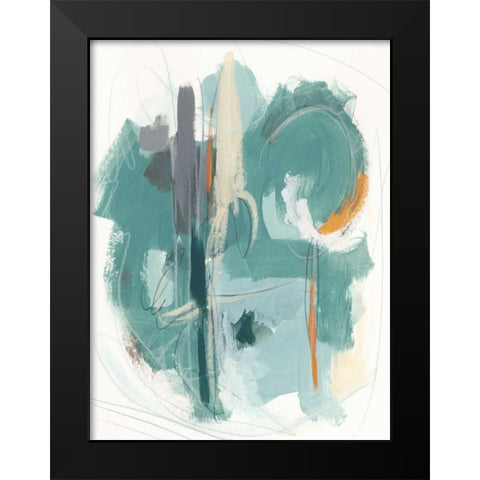 Rhythm Rhapsody I Black Modern Wood Framed Art Print by Vess, June Erica