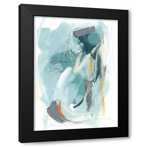 Rhythm Rhapsody III Black Modern Wood Framed Art Print by Vess, June Erica