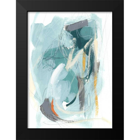 Rhythm Rhapsody III Black Modern Wood Framed Art Print by Vess, June Erica