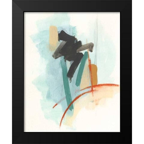 Elements III Black Modern Wood Framed Art Print by Vess, June Erica
