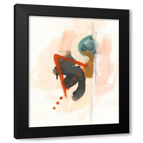 Elements IV Black Modern Wood Framed Art Print by Vess, June Erica