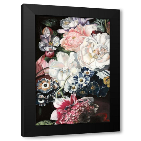 Baroque Botanica I Black Modern Wood Framed Art Print with Double Matting by McCavitt, Naomi