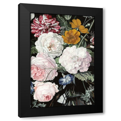 Baroque Botanica II Black Modern Wood Framed Art Print by McCavitt, Naomi