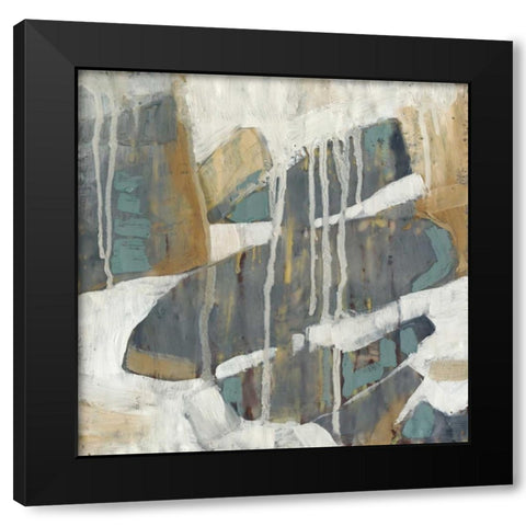 Orbs Dissolve II Black Modern Wood Framed Art Print by Jennifer Goldberger