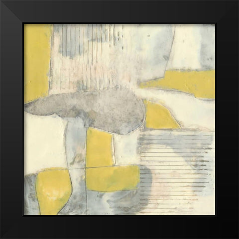 Thin Grey Lines I Black Modern Wood Framed Art Print by Goldberger, Jennifer