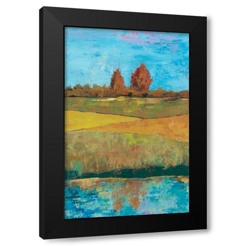 Impressionist Meadow I Black Modern Wood Framed Art Print with Double Matting by Altug, Mehmet