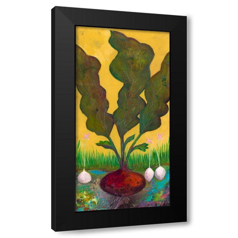 Veggie Garden I Black Modern Wood Framed Art Print by Altug, Mehmet