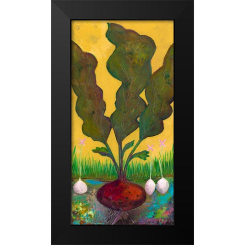 Veggie Garden I Black Modern Wood Framed Art Print by Altug, Mehmet