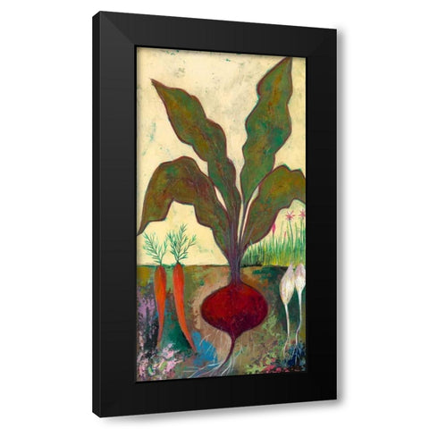 Veggie Garden II Black Modern Wood Framed Art Print with Double Matting by Altug, Mehmet