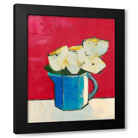 Graphic Vase of Flowers II Black Modern Wood Framed Art Print with Double Matting by Altug, Mehmet