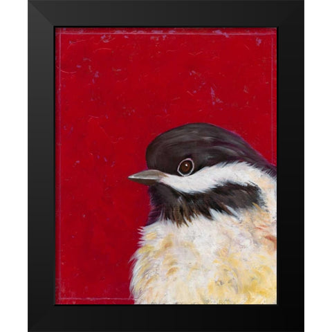 Bird Portrait II Black Modern Wood Framed Art Print by Altug, Mehmet