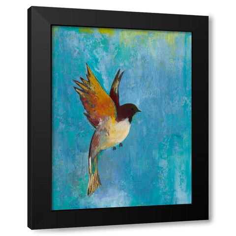 Bright Wings I Black Modern Wood Framed Art Print by Altug, Mehmet