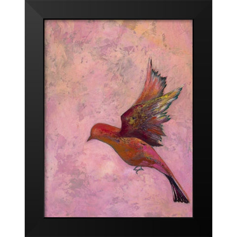 Bright Wings III Black Modern Wood Framed Art Print by Altug, Mehmet