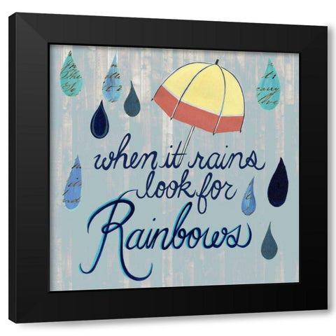Rainy Day I Black Modern Wood Framed Art Print by Popp, Grace