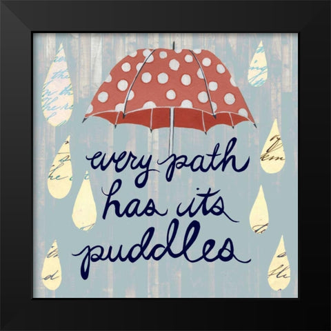 Rainy Day II Black Modern Wood Framed Art Print by Popp, Grace