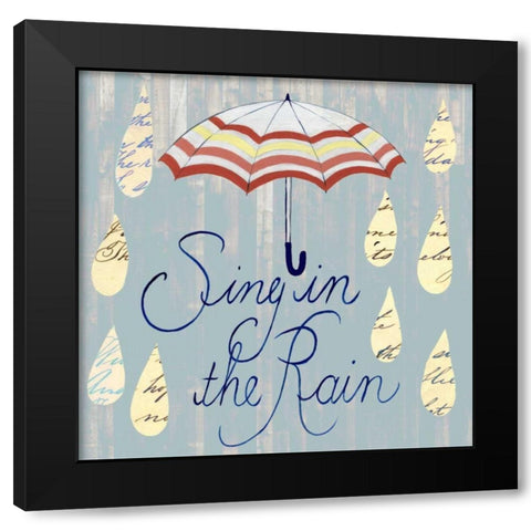 Rainy Day IV Black Modern Wood Framed Art Print with Double Matting by Popp, Grace