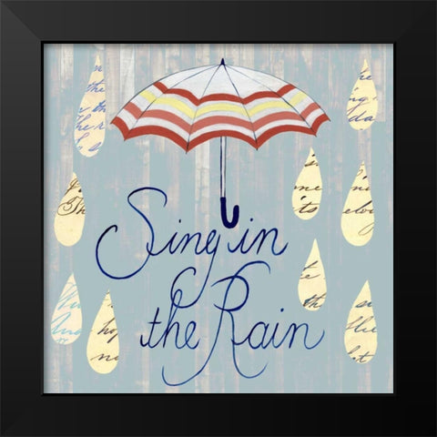 Rainy Day IV Black Modern Wood Framed Art Print by Popp, Grace