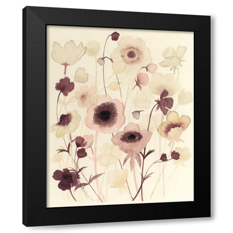 Anemone Haze II Black Modern Wood Framed Art Print with Double Matting by Popp, Grace