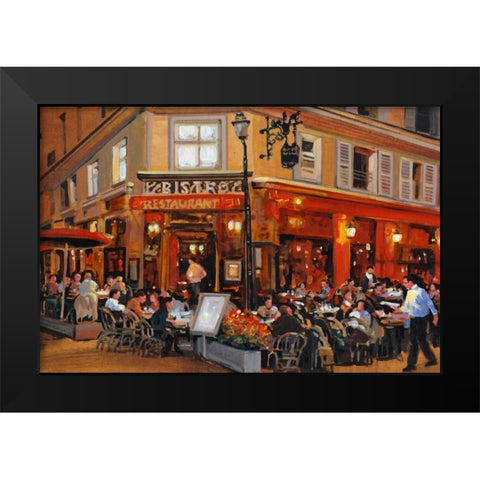 Bistro I Black Modern Wood Framed Art Print by OToole, Tim