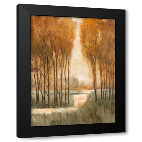 Golden Forest I Black Modern Wood Framed Art Print by OToole, Tim