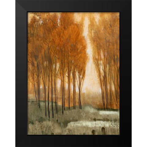 Golden Forest II Black Modern Wood Framed Art Print by OToole, Tim