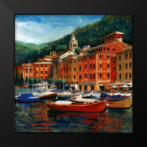 Italian Village I Black Modern Wood Framed Art Print by OToole, Tim