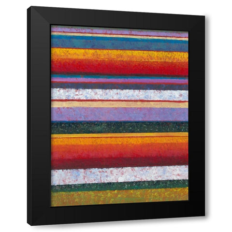 Tulip Fields I Black Modern Wood Framed Art Print with Double Matting by OToole, Tim