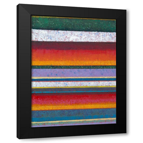 Tulip Fields II Black Modern Wood Framed Art Print with Double Matting by OToole, Tim