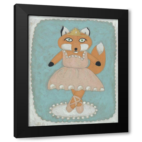 Ballerina Animal I Black Modern Wood Framed Art Print with Double Matting by Zarris, Chariklia