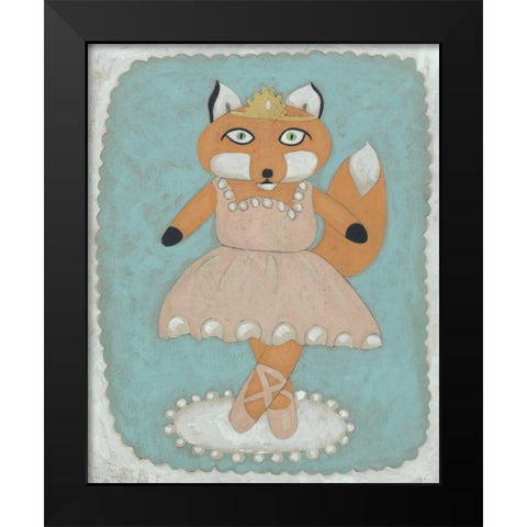 Ballerina Animal I Black Modern Wood Framed Art Print by Zarris, Chariklia