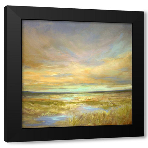 Morning Sanctuary Black Modern Wood Framed Art Print by Finch, Sheila