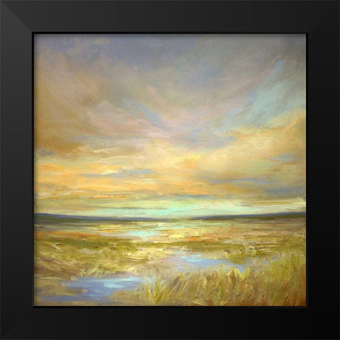 Morning Sanctuary Black Modern Wood Framed Art Print by Finch, Sheila