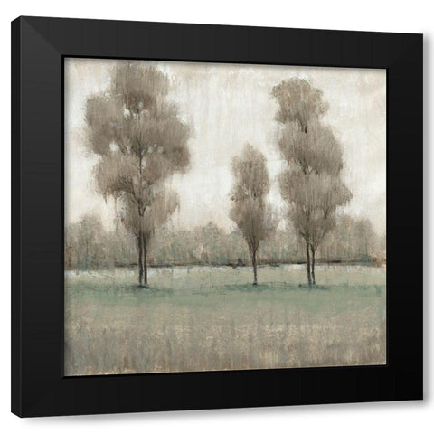 Shimmering Trees I Black Modern Wood Framed Art Print by OToole, Tim