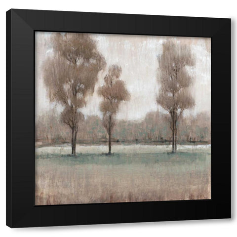 Shimmering Trees II Black Modern Wood Framed Art Print by OToole, Tim