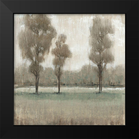 Shimmering Trees II Black Modern Wood Framed Art Print by OToole, Tim