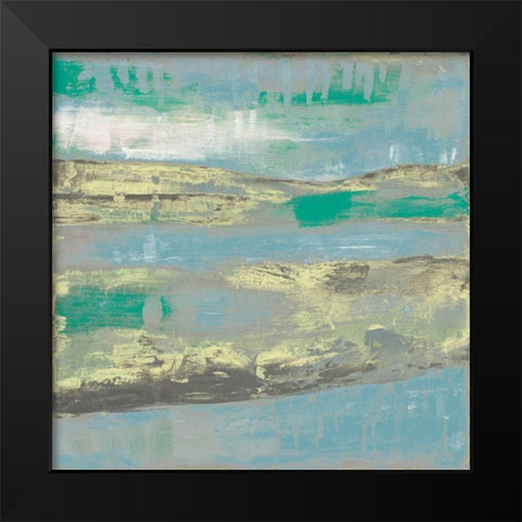 Cool Horizon I Black Modern Wood Framed Art Print by Goldberger, Jennifer