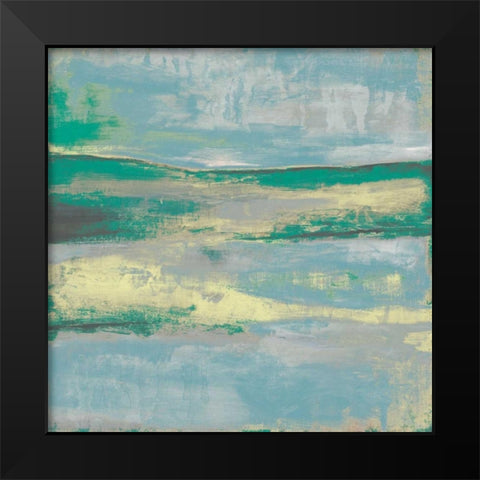 Cool Horizon II Black Modern Wood Framed Art Print by Goldberger, Jennifer