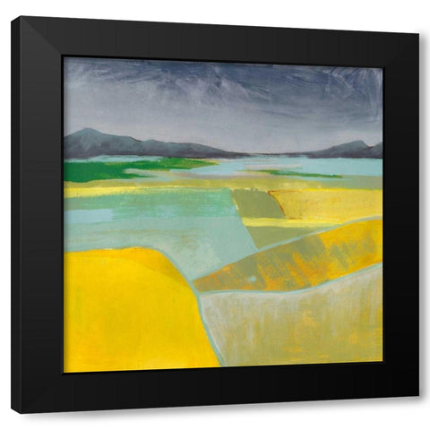 Golden Valley I Black Modern Wood Framed Art Print with Double Matting by Popp, Grace