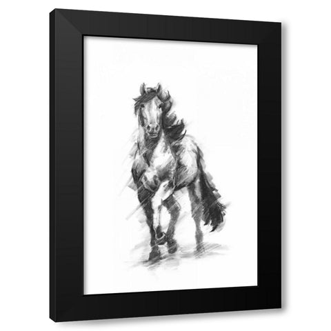 Dynamic Equestrian I Black Modern Wood Framed Art Print with Double Matting by Harper, Ethan