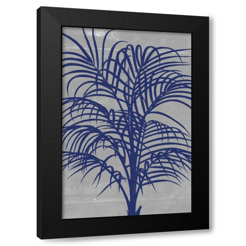 Chromatic Palms I Black Modern Wood Framed Art Print with Double Matting by Goldberger, Jennifer