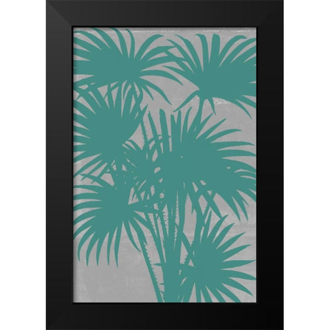 Chromatic Palms II Black Modern Wood Framed Art Print by Goldberger, Jennifer
