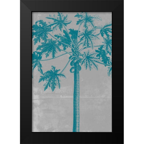 Chromatic Palms VIII Black Modern Wood Framed Art Print by Goldberger, Jennifer