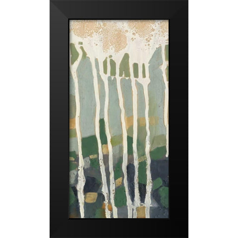 Mosaic Treeline II Black Modern Wood Framed Art Print by Goldberger, Jennifer
