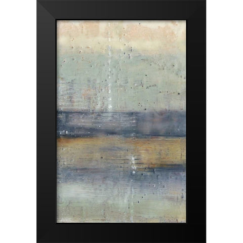 Glimmer I Black Modern Wood Framed Art Print by Jennifer Goldberger