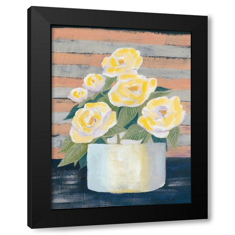 Wednesday Blooms II Black Modern Wood Framed Art Print with Double Matting by Popp, Grace