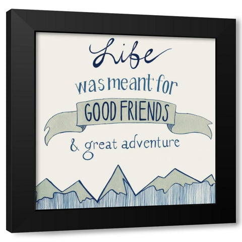 Road Trip I Black Modern Wood Framed Art Print by Popp, Grace