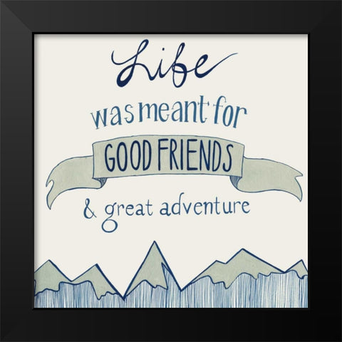 Road Trip I Black Modern Wood Framed Art Print by Popp, Grace