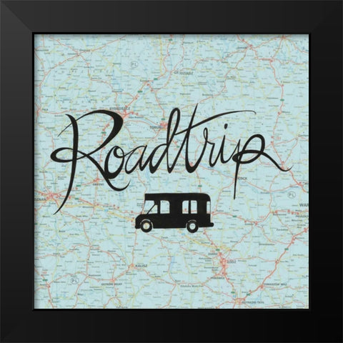 Road Trip II Black Modern Wood Framed Art Print by Popp, Grace